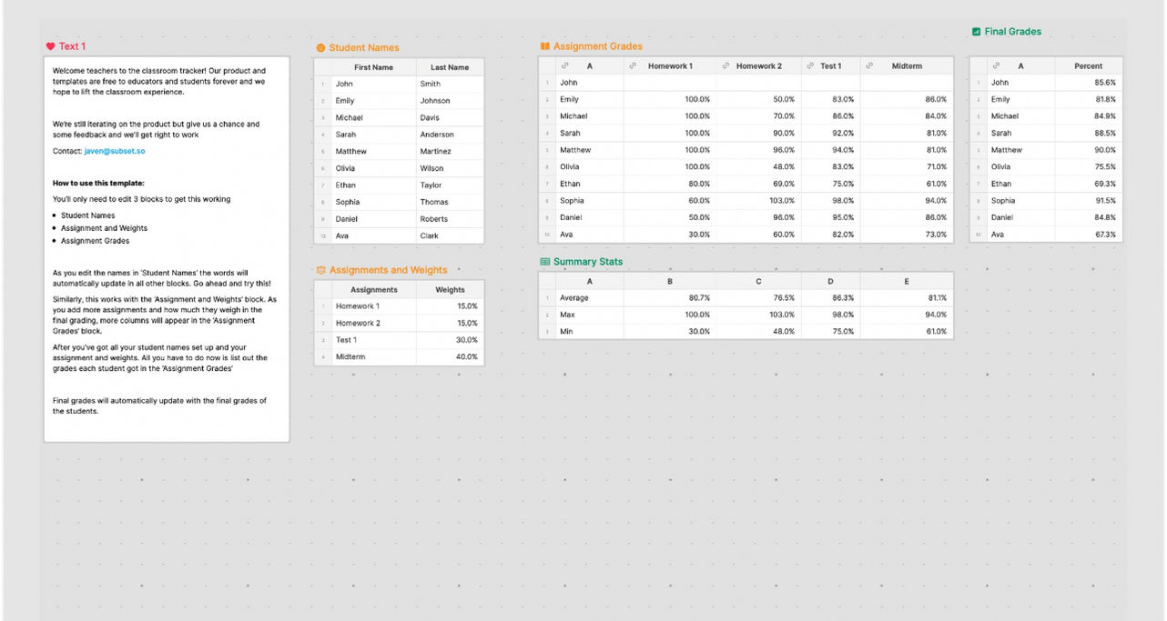 Classroom Tracker