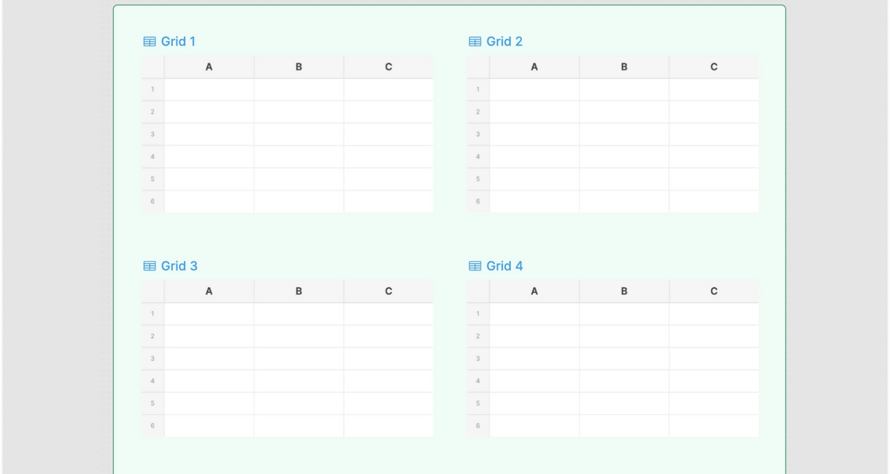 Section with grids