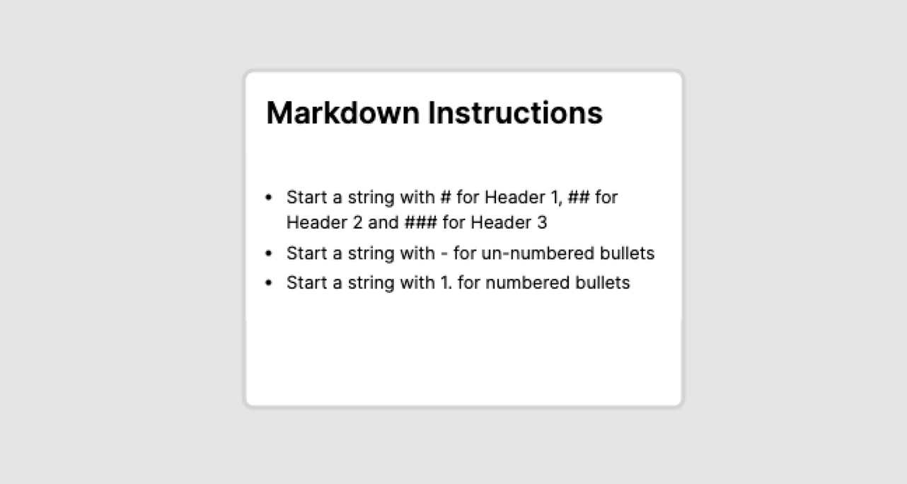 Markdown Text