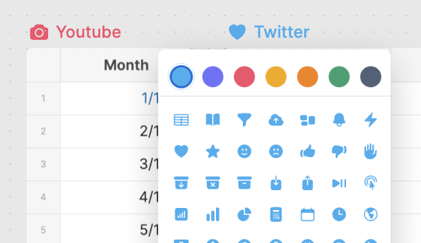 Product screenshot for Colors and icons